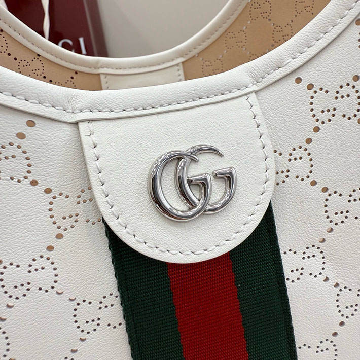 グッチ直営アウトレット店 GUCCI ジリオ スモール トートバッグ ホワイト 860845 AAG3J 9252 グッチ トートバッグ アウトレット - 画像 (3)
