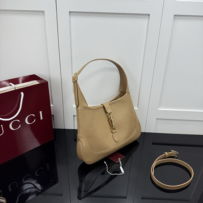 グッチ直営アウトレット店 GUCCI ジャッキー 1961 ミディアム ショルダーバッグ ダークベージュ 863136 AAGDJ 9703 グッチ バッグ 人気 - 画像 (8)
