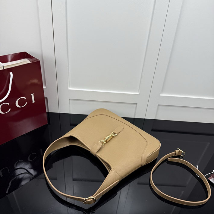 グッチ直営アウトレット店 GUCCI ジャッキー 1961 ミディアム ショルダーバッグ ダークベージュ 863136 AAGDJ 9703 グッチ バッグ 人気 - 画像 (6)