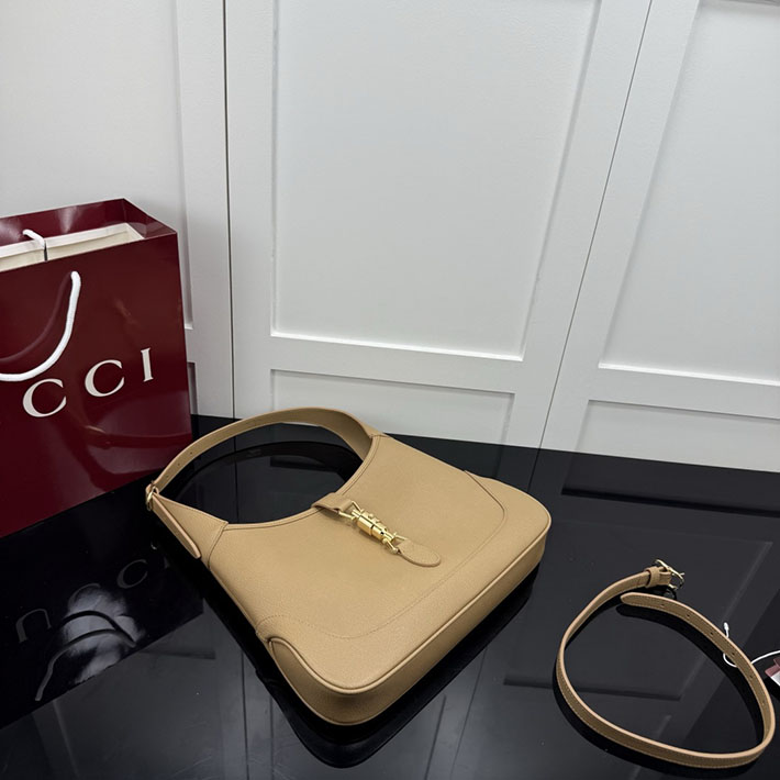 グッチ直営アウトレット店 GUCCI ジャッキー 1961 ミディアム ショルダーバッグ ダークベージュ 863136 AAGDJ 9703 グッチ バッグ 人気 - 画像 (5)