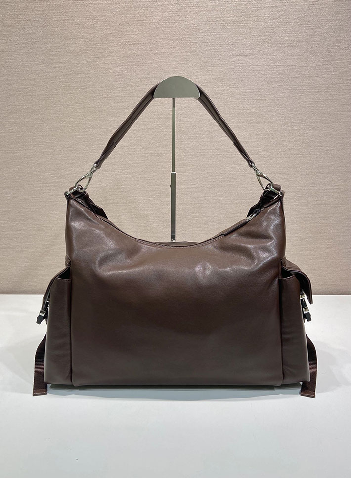 プラダ バッグ メンズ 新作 PRADA エクスプローラ レザーショルダーバッグ コーヒー 2VH204_2HE8_F0201 プラダ メンズ バッグ アウトレット - 画像 (7)