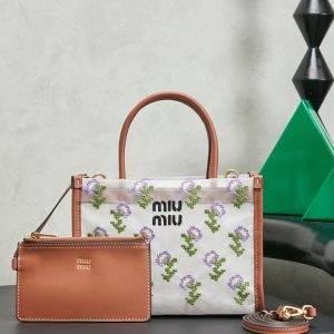 Miumiu トートバッグ 布