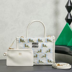 MIUMIU トートバッグ キャンバス