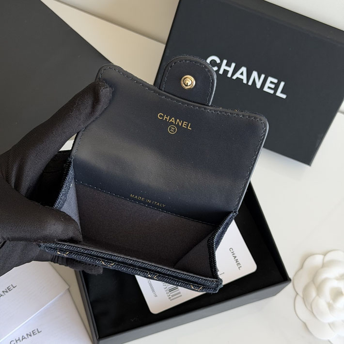 最高級シャネルスーパーコピー CHANEL クラシック フラップ カード ケース ダークブルー AP0214-B23492-U7663 シャネル カードケース 財布代わり - 画像 (3)