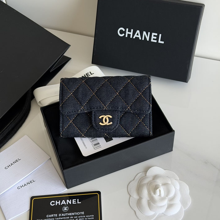 最高級シャネルスーパーコピー CHANEL クラシック フラップ カード ケース ダークブルー AP0214-B23492-U7663 シャネル カードケース 財布代わり - 画像 (12)