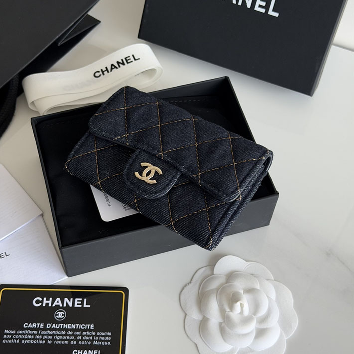 最高級シャネルスーパーコピー CHANEL クラシック フラップ カード ケース ダークブルー AP0214-B23492-U7663 シャネル カードケース 財布代わり - 画像 (10)