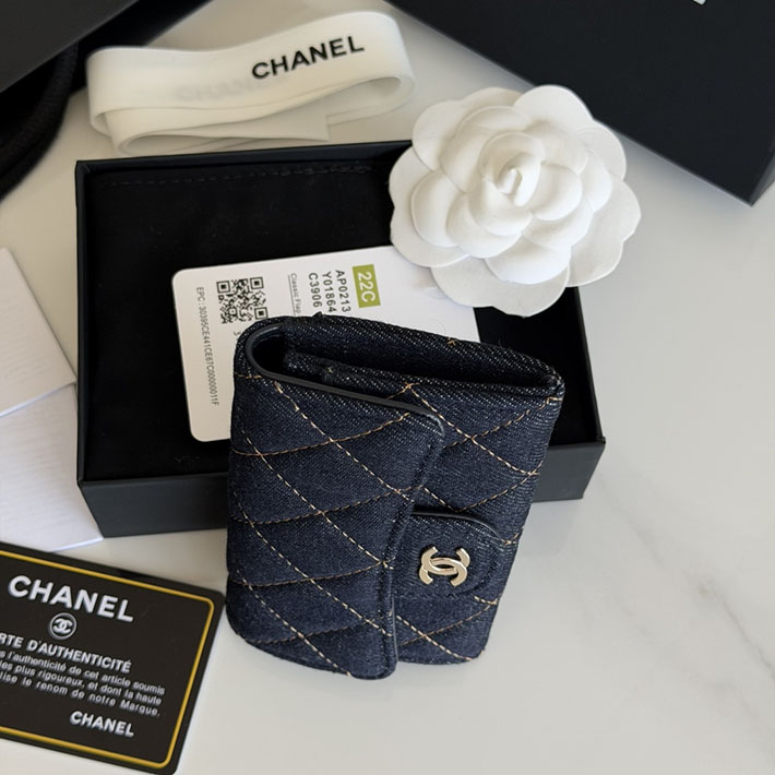 最高級シャネルスーパーコピー CHANEL クラシック フラップ カード ケース ダークブルー AP0214-B23492-U7663 シャネル カードケース 財布代わり - 画像 (8)
