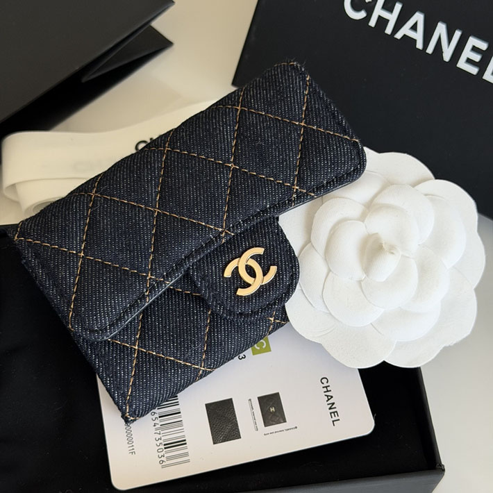 最高級シャネルスーパーコピー CHANEL クラシック フラップ カード ケース ダークブルー AP0214-B23492-U7663 シャネル カードケース 財布代わり - 画像 (7)