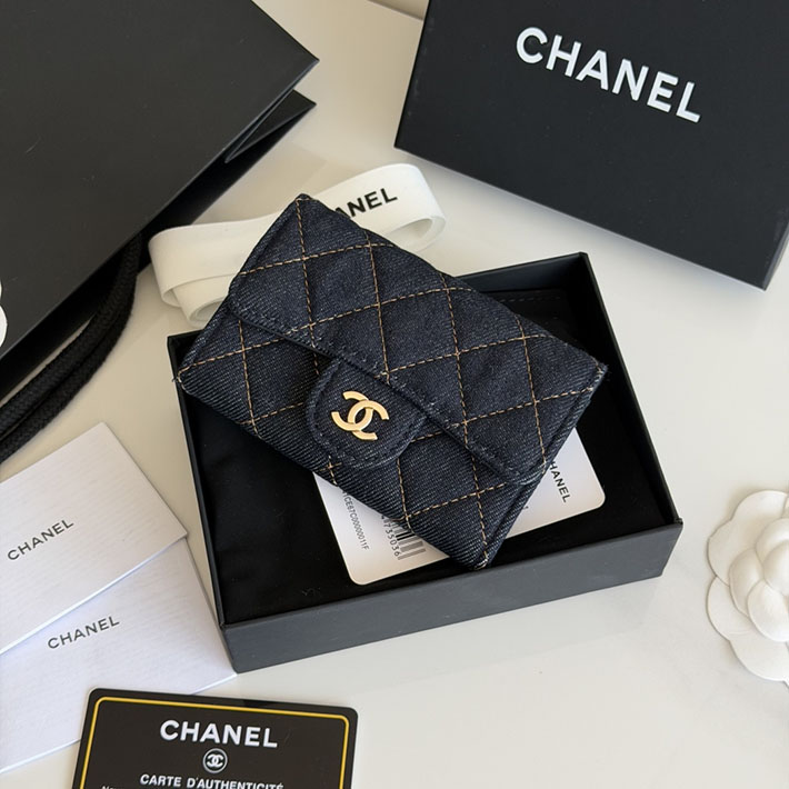最高級シャネルスーパーコピー CHANEL クラシック フラップ カード ケース ダークブルー AP0214-B23492-U7663 シャネル カードケース 財布代わり - 画像 (6)
