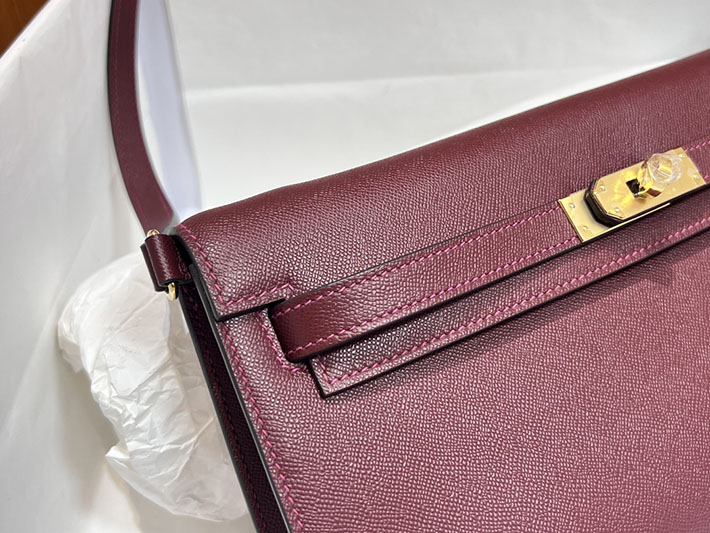 エルメスコピー通販 HERMES ケリーエラン ルージュアッシュ マダム ゴールド金具 ケリーエラン H085208CC55 ケリーエラン 定価 - 画像 (8)