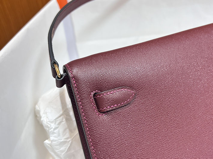 エルメスコピー通販 HERMES ケリーエラン ルージュアッシュ マダム ゴールド金具 ケリーエラン H085208CC55 ケリーエラン 定価 - 画像 (7)