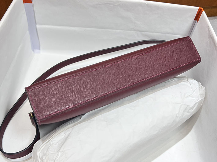 エルメスコピー通販 HERMES ケリーエラン ルージュアッシュ マダム ゴールド金具 ケリーエラン H085208CC55 ケリーエラン 定価 - 画像 (6)