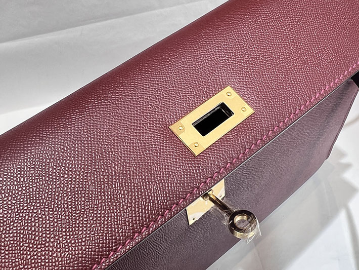 エルメスコピー通販 HERMES ケリーエラン ルージュアッシュ マダム ゴールド金具 ケリーエラン H085208CC55 ケリーエラン 定価 - 画像 (4)