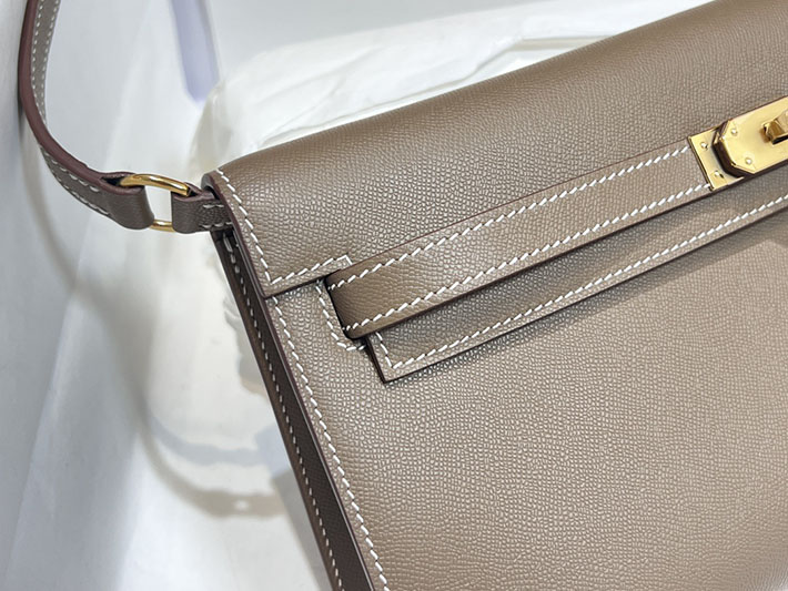 エルメスコピー通販 HERMES ケリーエラン エトゥープ マダム ゴールド金具 ケリーエラン H085208CC18 ケリーエラン 定価 - 画像 (7)