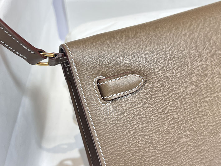 エルメスコピー通販 HERMES ケリーエラン エトゥープ マダム ゴールド金具 ケリーエラン H085208CC18 ケリーエラン 定価 - 画像 (6)