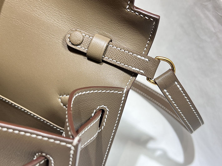 エルメスコピー通販 HERMES ケリーエラン エトゥープ マダム ゴールド金具 ケリーエラン H085208CC18 ケリーエラン 定価 - 画像 (4)