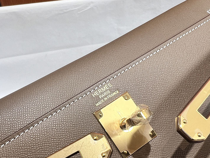 エルメスコピー通販 HERMES ケリーエラン エトゥープ マダム ゴールド金具 ケリーエラン H085208CC18 ケリーエラン 定価 - 画像 (2)