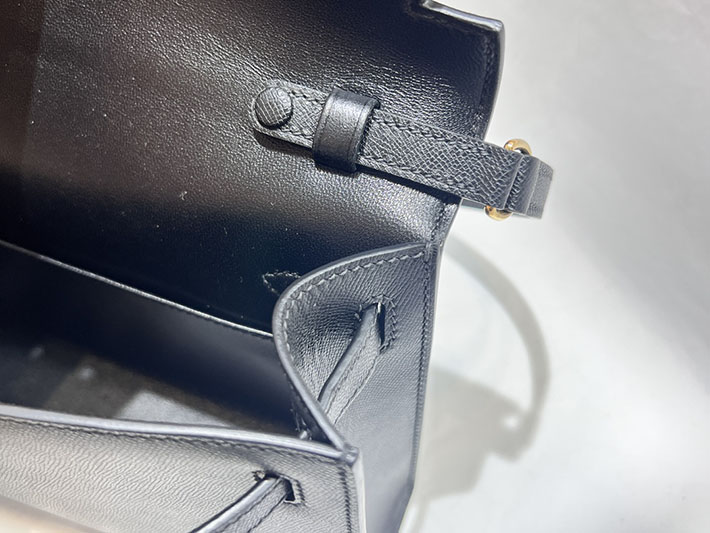 エルメスコピー通販 HERMES ケリーエラン 黒 ブラック マダム ゴールド金具 ケリーエラン H085208CC89 ケリーエラン 黒 - 画像 (3)