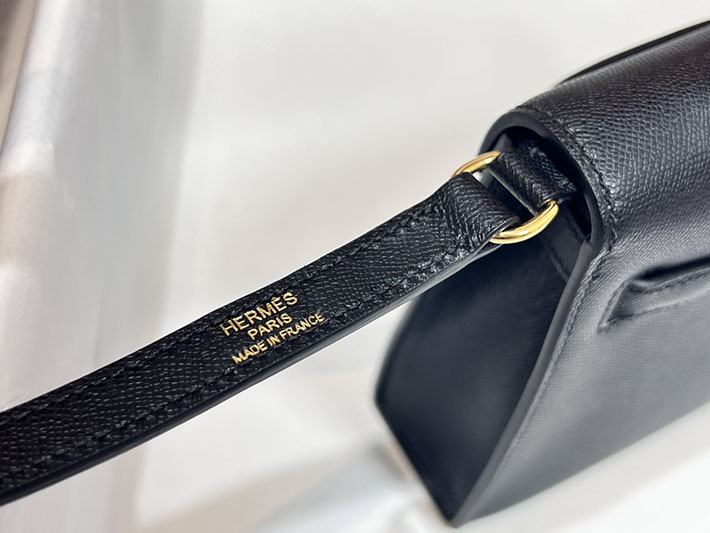 エルメスコピー通販 HERMES ケリーエラン 黒 ブラック マダム ゴールド金具 ケリーエラン H085208CC89 ケリーエラン 黒 - 画像 (2)