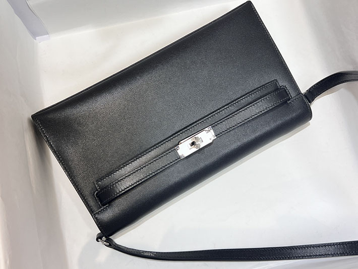エルメスコピー通販 HERMES ケリーエラン 黒 ブラック マダム シルバー金具 ケリーエラン H085208CK189 ケリーエラン 人気 - 画像 (8)