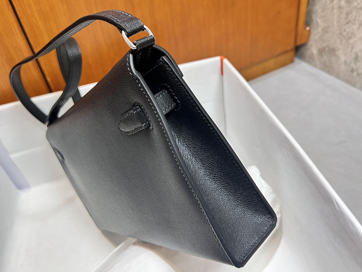 エルメスコピー通販 HERMES ケリーエラン 黒 ブラック マダム シルバー金具 ケリーエラン H085208CK189 ケリーエラン 人気 - 画像 (5)