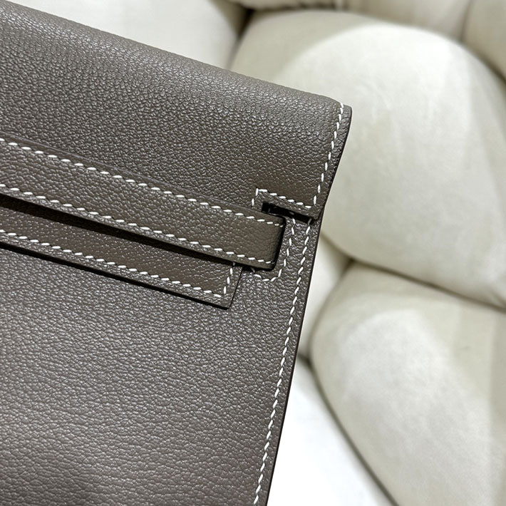 エルメスコピー通販 HERMES ケリーエラン エトゥープ シェブルミゾル ゴールド金具 ケリーエラン H085885CC18 エルメス ケリーエラン - 画像 (9)