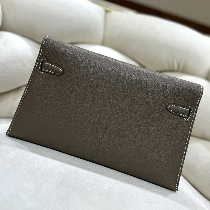 エルメスコピー通販 HERMES ケリーエラン エトゥープ シェブルミゾル ゴールド金具 ケリーエラン H085885CC18 エルメス ケリーエラン - 画像 (7)