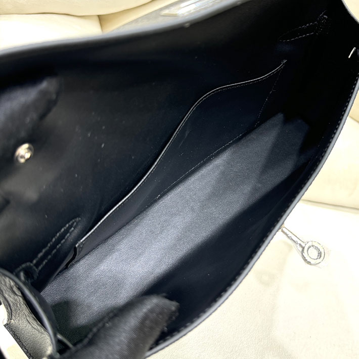 エルメスコピー通販 HERMES ケリーエラン 黒 ブラック シェブルミゾル シルバー金具 ケリーエラン H085885CK89 ケリーエラン 黒 - 画像 (4)