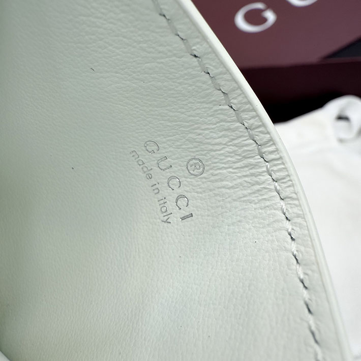 グッチ カードケース 人気 GUCCI パーフォレイテッド GG カードケース ホワイト 876084 AAG3G 9214 グッチ カードケース アウトレット - 画像 (3)