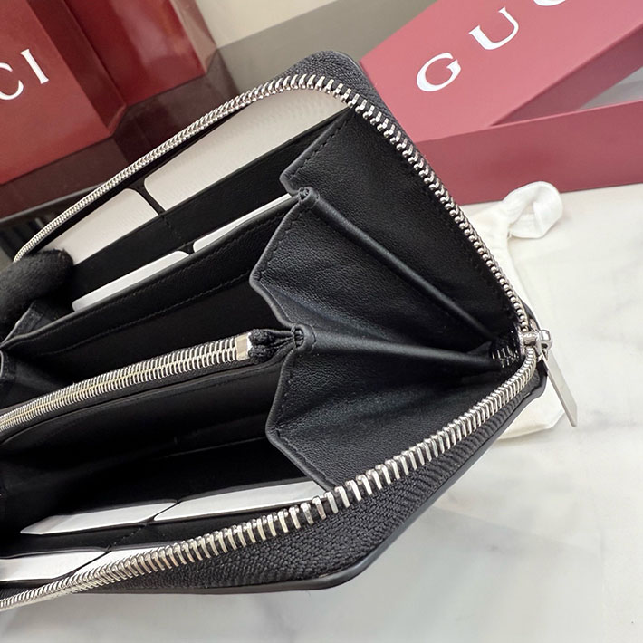 グッチ 財布 アウトレット GUCCI アリア ジップアラウンドウォレット ブラック 875952 AAGTU 1000 グッチ 長財布 メンズ 人気 - 画像 (4)