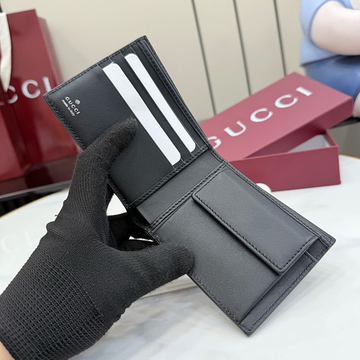 グッチ 財布 アウトレット GUCCI アリア コインウォレット ブラック 875933 AAGTU 1000 グッチ 財布 メンズ 二つ折り - 画像 (2)