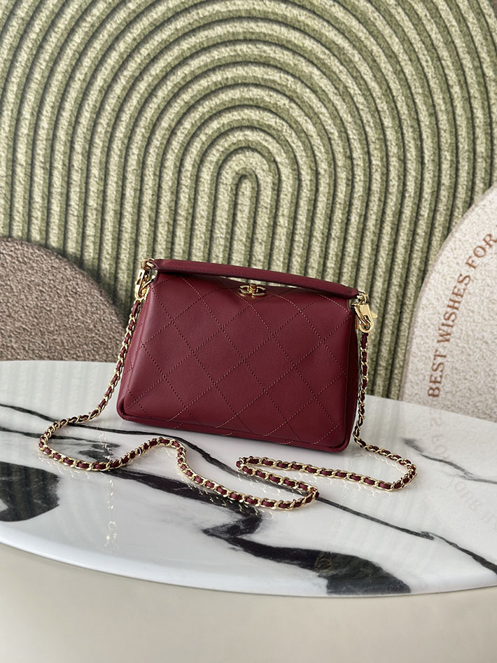 最高級シャネルスーパーコピー CHANEL 2026新作 ハンドバッグ ホーボーバッグ ワインレッド AS6255 B24044 NZG79 シャネル バッグ アウトレット - 画像 (7)