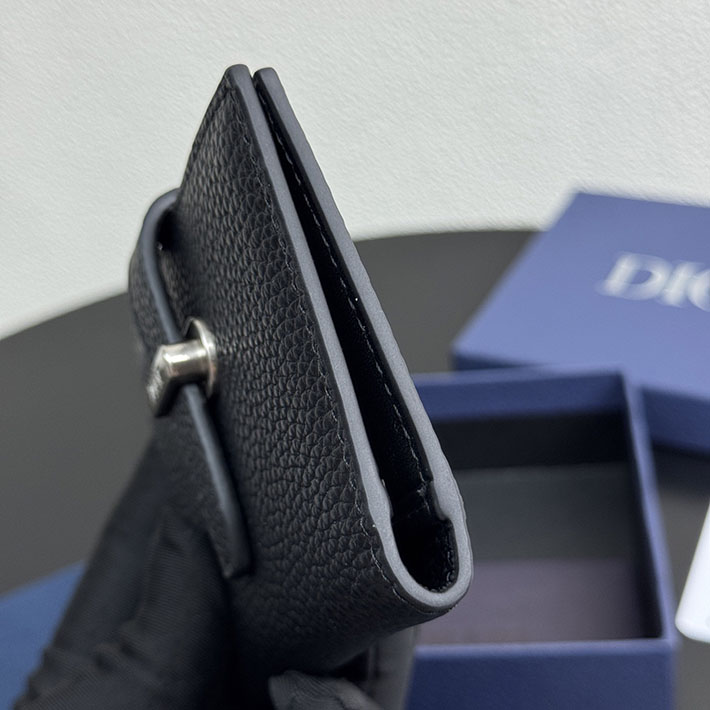 最高級ディオールスーパーコピー Dior メンズ ファスナー二つ折りカードケース ブラック 2634454 ディオール カードケース メンズ - 画像 (7)