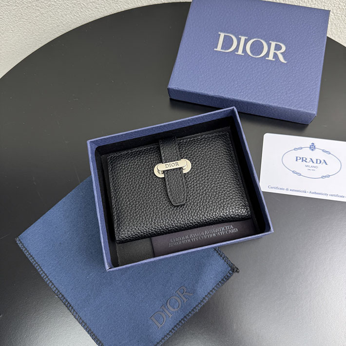 最高級ディオールスーパーコピー Dior メンズ ファスナー二つ折りカードケース ブラック 2634454 ディオール カードケース メンズ - 画像 (4)