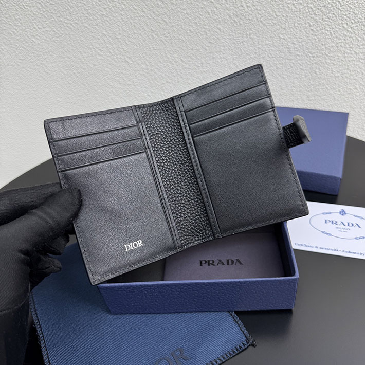 最高級ディオールスーパーコピー Dior メンズ ファスナー二つ折りカードケース ブラック 2634454 ディオール カードケース メンズ - 画像 (3)