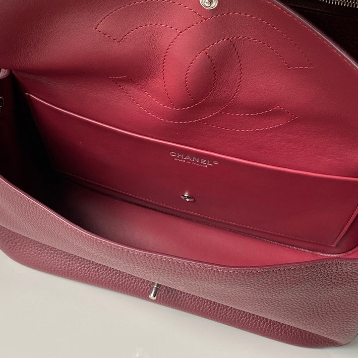 シャネル 新作バッグ 2026 CHANEL マキシ ハンドバッグ マキシフラップバッグ ダークバーガンディー AS6231-B24008-U8393 シャネルバッグ 人気ランキング - 画像 (3)