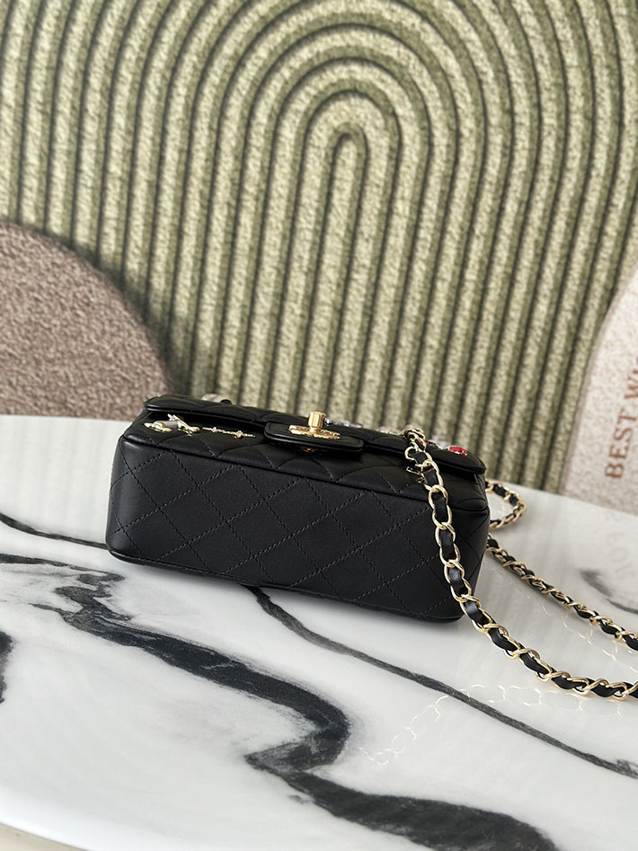 シャネル 新作バッグ 2026 CHANEL 11.12 クラシック ハンドバッグ ブラック AS1116-B24048-94305 シャネル バッグ マトラッセ ミニ - 画像 (5)
