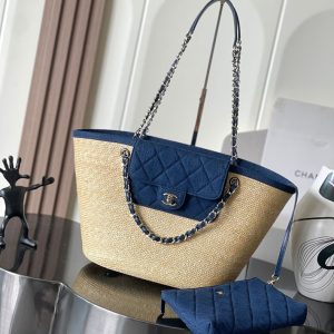 シャネル トートバッグ 布