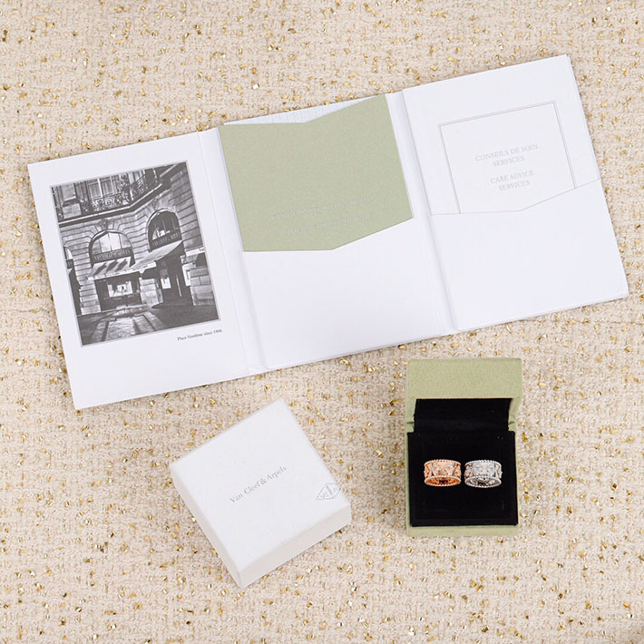 最高級ヴァンクリーフスーパーコピー VanCleef&Arpels ペルレ クローバー リング ローズゴールド ダイヤモンド スモールモデル VCARO9NB49 ヴァン クリーフ 指輪 ペルレ - 画像 (2)