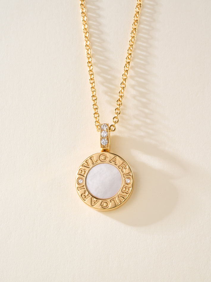 最高級ブルガリスーパーコピー BVLGARI ネックレス シェル オニキス ダイヤ ダイヤモンド ブルガリブルガリ BB リバーシブル 2634497 ブルガリネックレスコピー - 画像 (10)