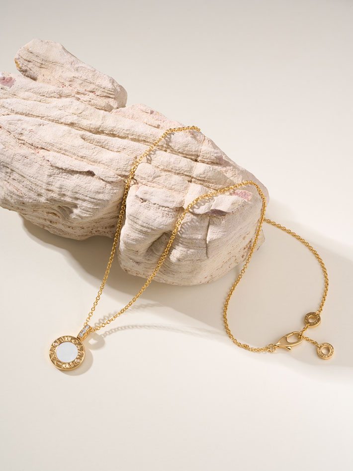 最高級ブルガリスーパーコピー BVLGARI ネックレス シェル オニキス ダイヤ ダイヤモンド ブルガリブルガリ BB リバーシブル 2634497 ブルガリネックレスコピー - 画像 (6)