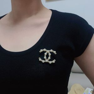シャネル ブローチ パール
