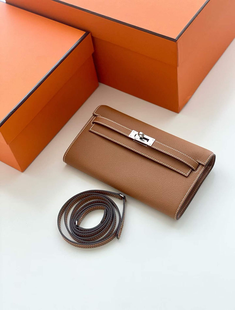 エルメス ケリートゥー・ゴー HERMES ケリーウォレット ロング トゥーゴー ヴォーエプソン 39色から選べます 2634583 ケリーウォレット ロング 定価 - 画像 (7)