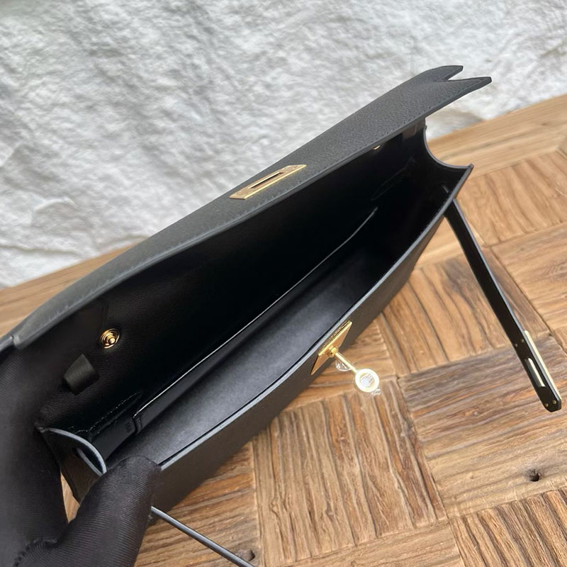 エルメスコピーの通販 HERMES 定価 ケリーエラン ブラック ヴォーエプソン ゴールド金具 H085208CC89 ケリーエラン 黒 - 画像 (5)