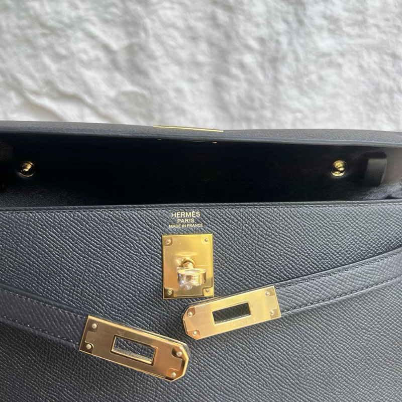 エルメスコピーの通販 HERMES 定価 ケリーエラン ブラック ヴォーエプソン ゴールド金具 H085208CC89 ケリーエラン 黒 - 画像 (4)