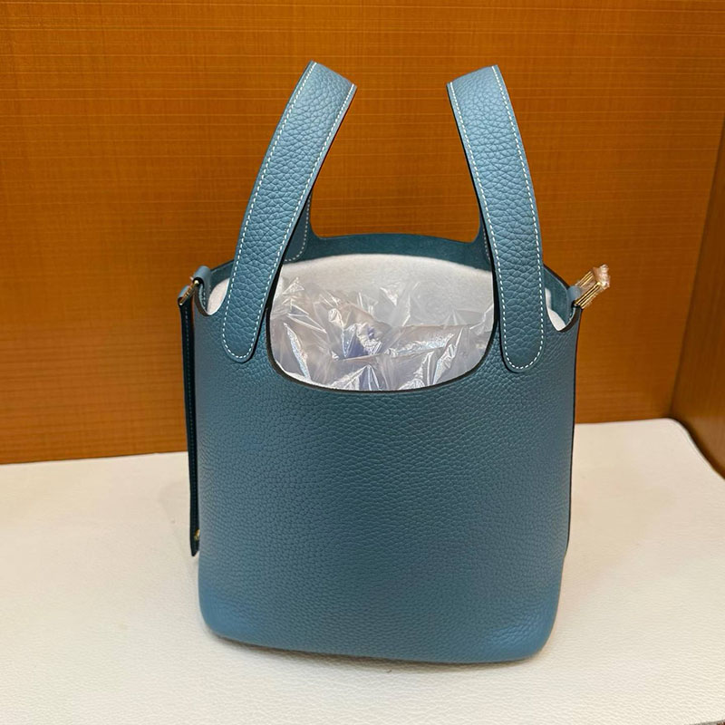 エルメスコピー通販 HERMES ピコタンロックPM ニューブルージーン トリヨンクレマンス ゴールド金具 H056289CCD2 エルメス ピコタン人気色 - 画像 (2)