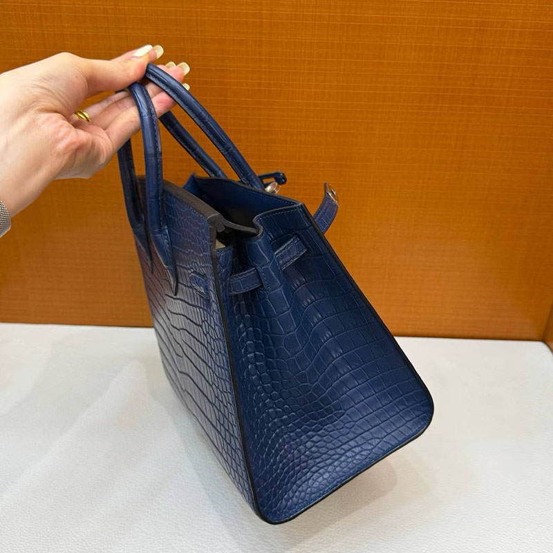 エルメスコピー通販 HERMES バーキン25 セリエ ブルードマルト クロコダイル シルバー金具 2634603 エルメス バーキン クロコダイル 定価 - 画像 (7)