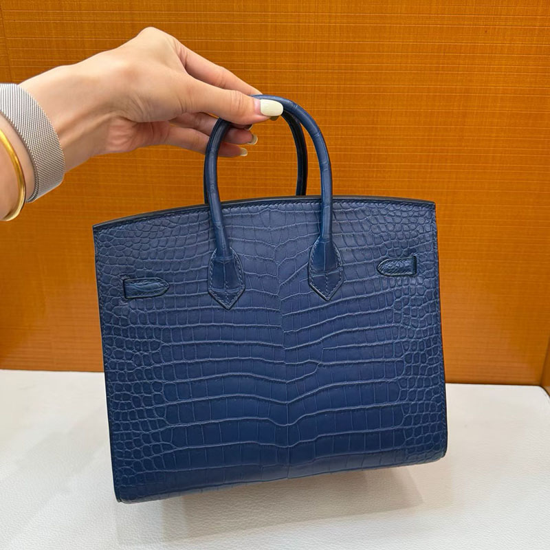 エルメスコピー通販 HERMES バーキン25 セリエ ブルードマルト クロコダイル シルバー金具 2634603 エルメス バーキン クロコダイル 定価 - 画像 (4)