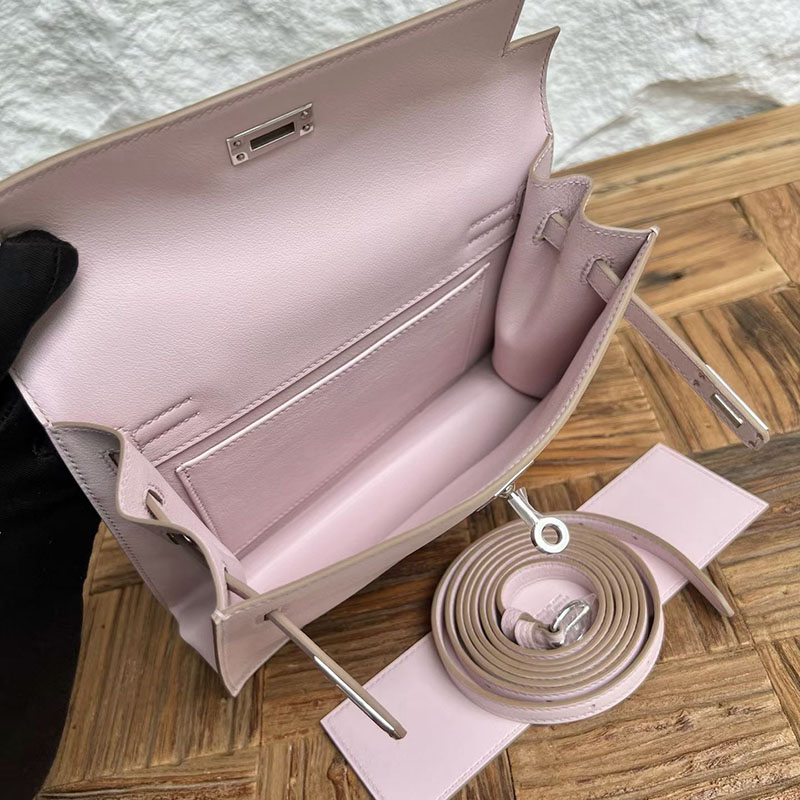 エルメスコピー通販 HERMES ケリーダンス2 モーヴペール スイフト シルバー金具 H078402CK09 エルメス リュック レザー - 画像 (5)