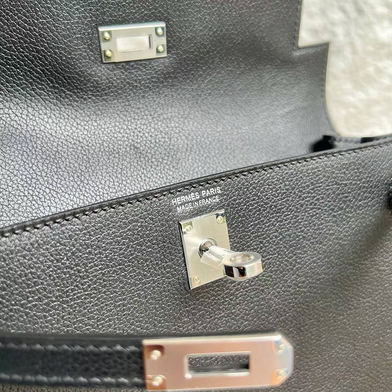 エルメスコピー通販 HERMES ケリーダンス2 黒 ブラック エバーカラー シルバー金具 H076241CK89 エルメス ケリーダンス2 - 画像 (5)
